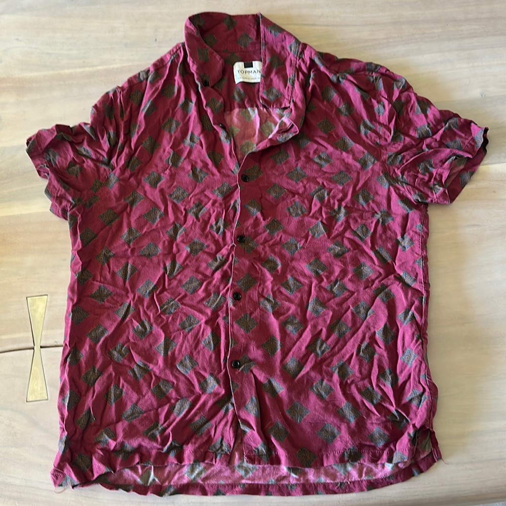 TOPMAN short sleeve button down